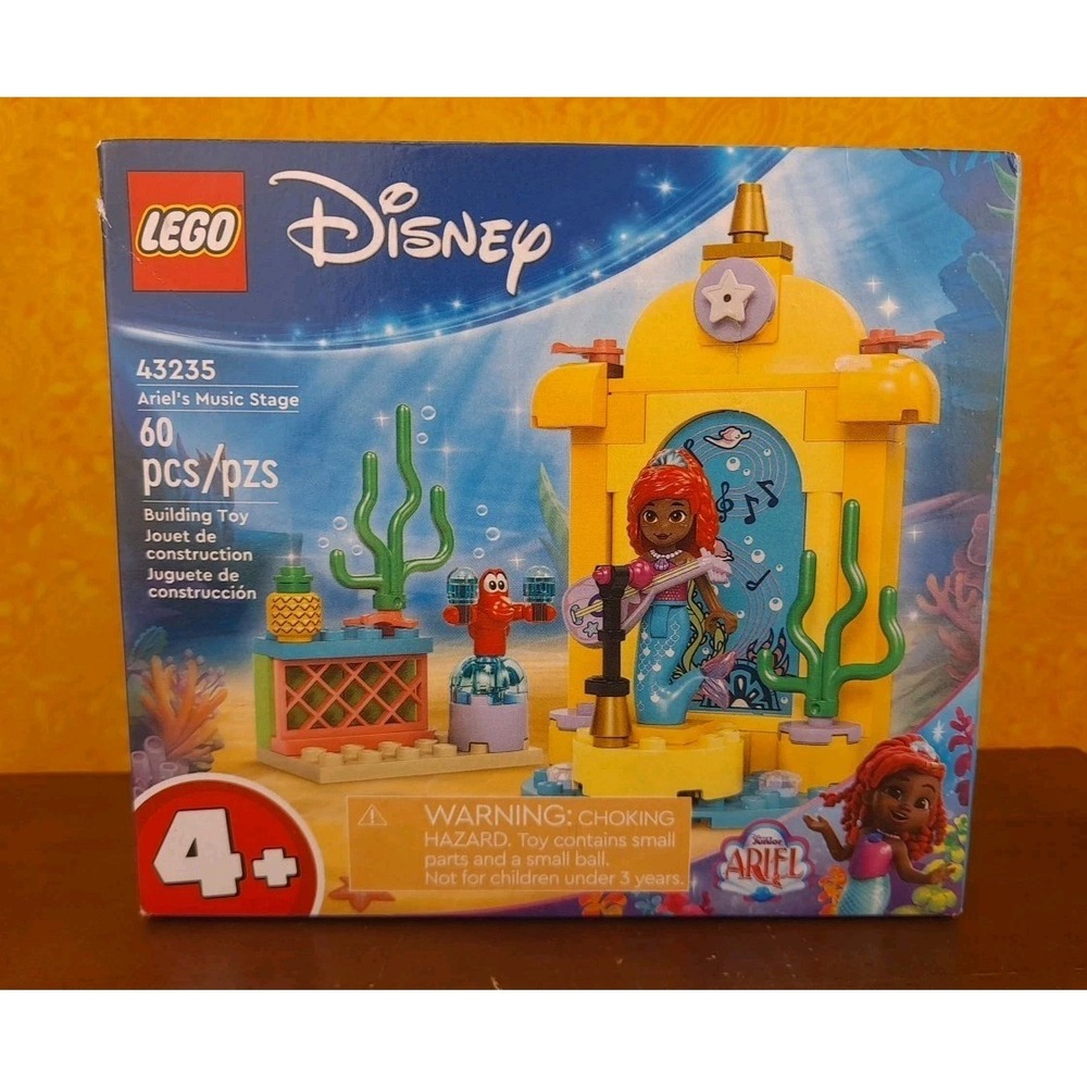 Lego Disney‎ 43235 Ariel's Music Stage Building Toy NIB 60 pieces Little Mermaid